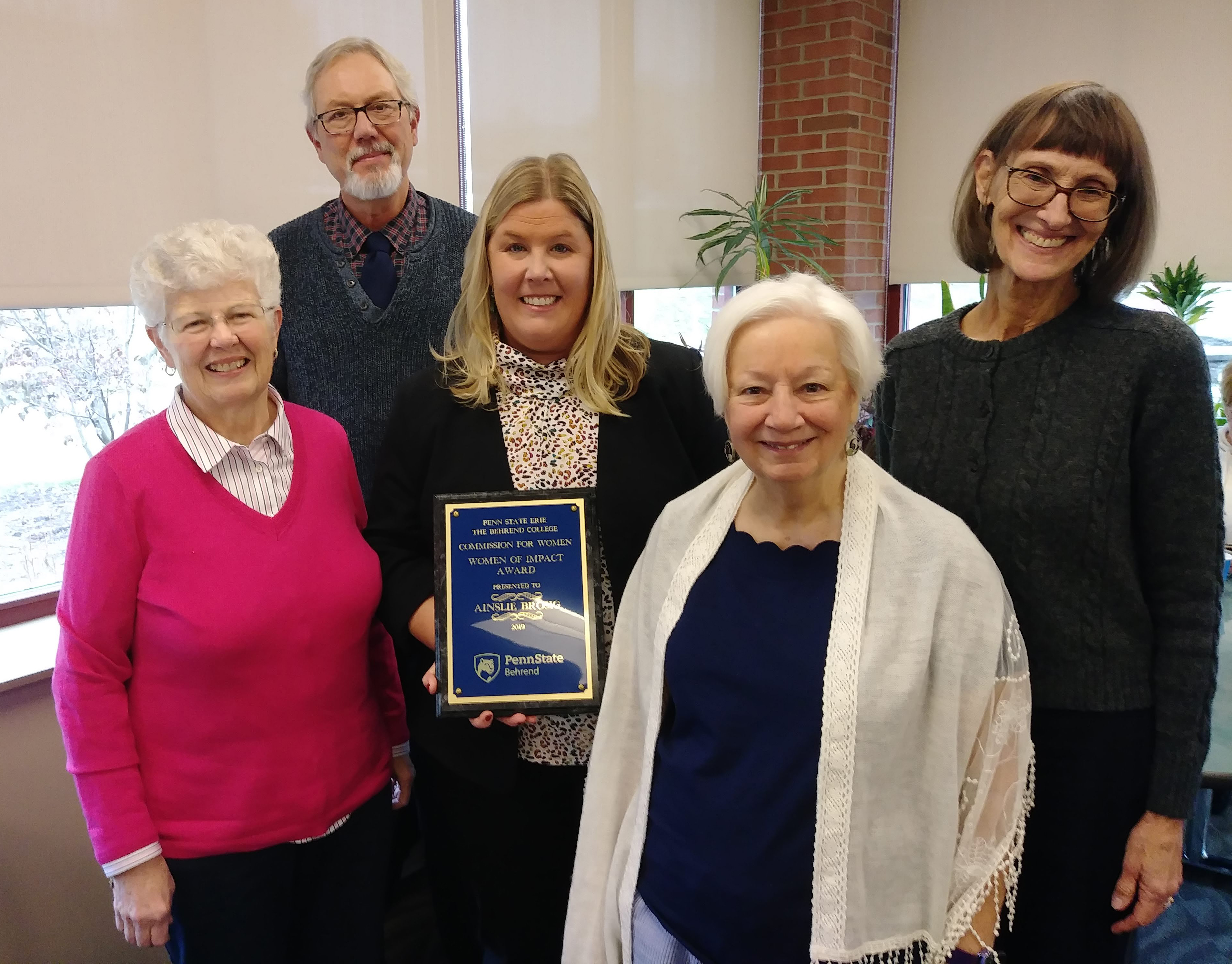 Commission for women 2019 - ainslie brosig and comm professors